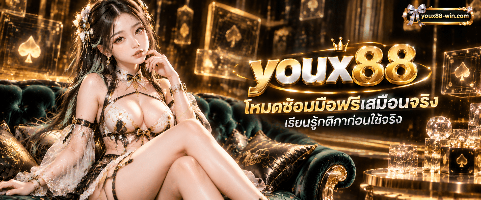 หน้าจอห้องแล็บจำลองสำหรับฝึกฝนทดลองเล่นบาคาร่าผ่านระบบคอมพิวเตอร์สมองกลส่วนบุคคลบนแพลตฟอร์ม youx88